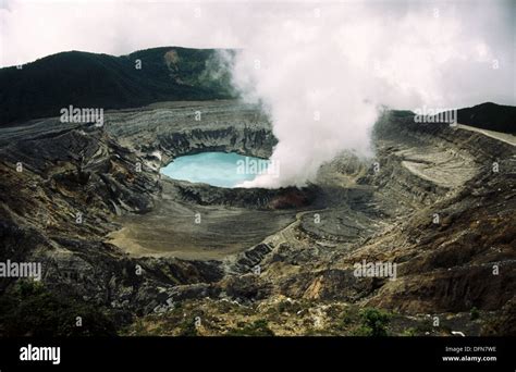 Poas Volcano crater. Costa Rica Stock Photo - Alamy