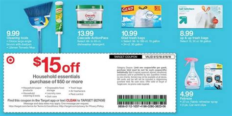 Target Coupon: $15 off $50 Household :: Southern Savers