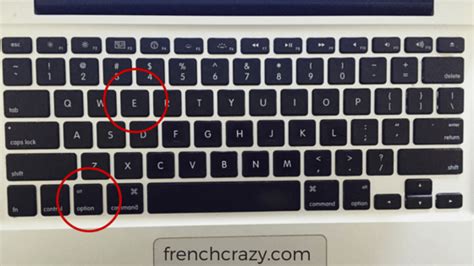 How can I type French accents on a Mac? ... Hold Option key and type ...