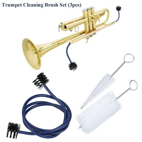 YLSHRF Trumpet Cleaning Brushes Set Kit Musical Instrument Maintenance Care Accessory , Trumpet ...