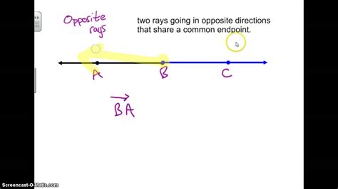 opposite rays - YouTube