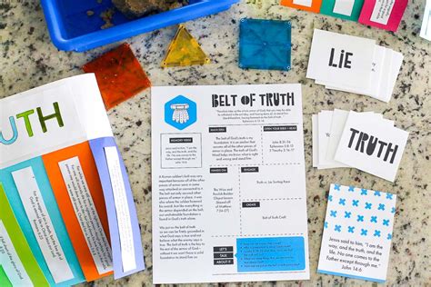 The Armor of God Belt of Truth Object Lesson for Kids - The Littles & Me