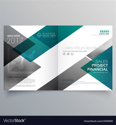 Creative booklet cover page design template Vector Image