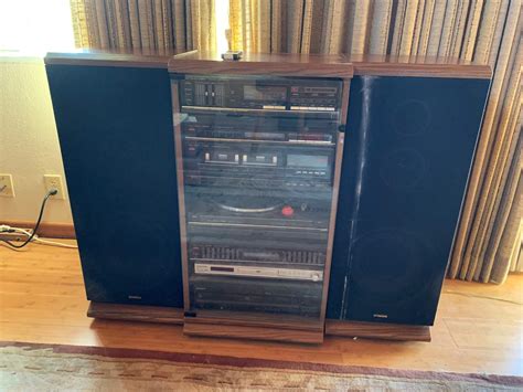 Lot #4 - Vintage Studio Standard By Fisher Home Stereo System with Speakers, Panasonic DVD/CD ...