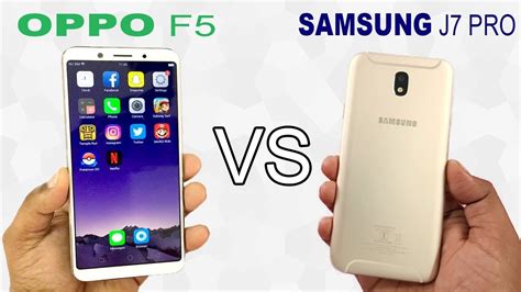 Oppo F5 vs Samsung Galaxy J7 Pro Speed Test - YouTube