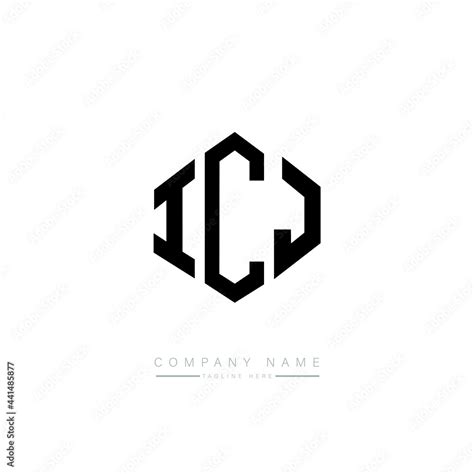 ICJ letter logo design with polygon shape. ICJ polygon logo monogram ...