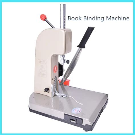 Manual book binding machine with knife financial credentials document archives binding machine ...