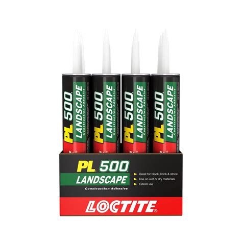 Loctite PL 500 28 fl. oz. Landscape Block Brown Adhesive (12-Pack ...