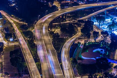 Aerial View Of The Stack Interchange Stock Photo - Download Image Now - iStock