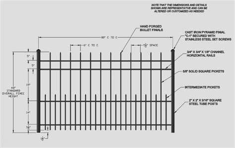 Wrought Iron Fence Design Details - Cassidy Bros. Forge, Inc.