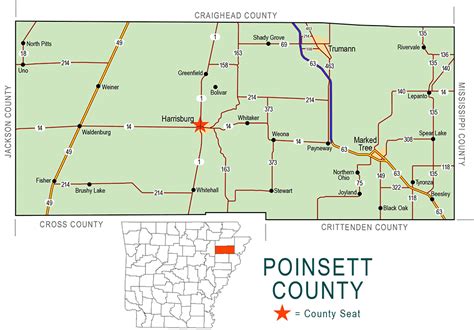 zz Poinsett County Map - Encyclopedia of Arkansas