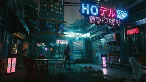 Fondos de Pantalla 2560x1440 Cyberpunk 2077 Calle Noche Juegos descargar imagenes