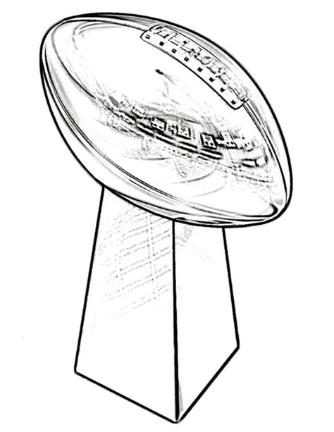 Super Bowl Trophy Drawing at GetDrawings | Free download