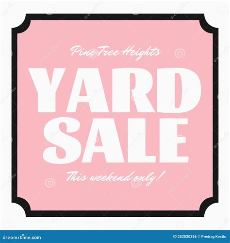 Yard Sale banner stock illustration. Illustration of banner - 252020386