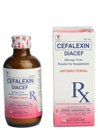 Cefalexin 250 mg / 5 mL PFS - Diamond Laboratories, Inc.