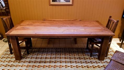 Barnwood Dining Table — EZ Mountain Rustic Furniture