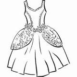 Ball Gown » Coloring Pages Surfnetkids sketch template