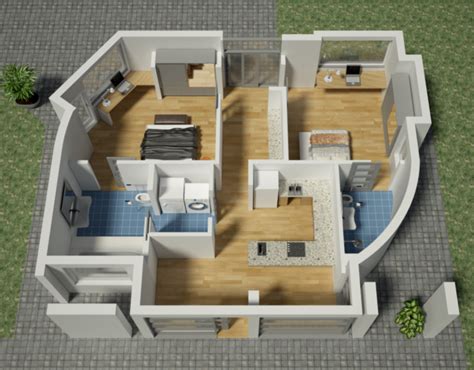 Sunconomy's Plan B design. Image via Sunconomy. | Small house design plans, 3d printed house ...