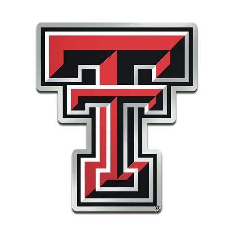 Texas Tech Red Raiders Metallic Freeform Logo Auto Emblem - Walmart.com ...