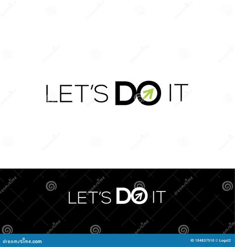 Let`s Do it Vector. Motivation Logo Stock Vector - Illustration of ...