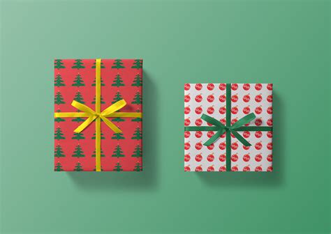 Christmas Box Free Mockup | Mockup World HQ