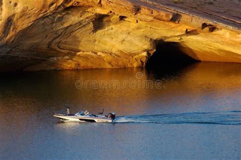 Fishing Boat on lake stock photo. Image of nature, outdoors - 3870994