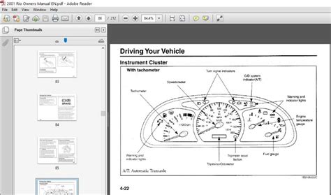 Kia Motors 2001 Rio Owners Manual - PDF DOWNLOAD - HeyDownloads ...