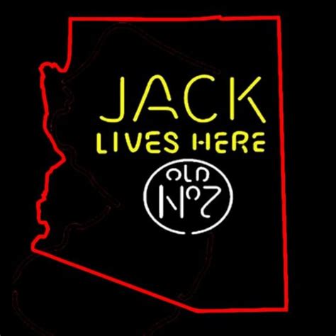 Custom Jack Daniels Jack Lives Here Arizona Neon Sign USA – Custom Neon ...