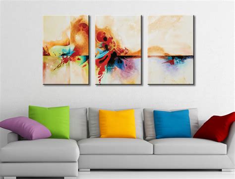 Genesis Abstract Triptych 3 Piece Split Canvas Prints Wall Art Set | Canvas Prints Australia