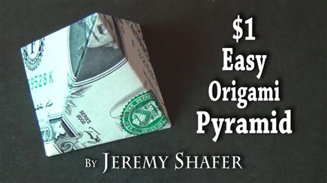 How To Fold A Dollar Bill Into A Pyramid - Dollar Poster