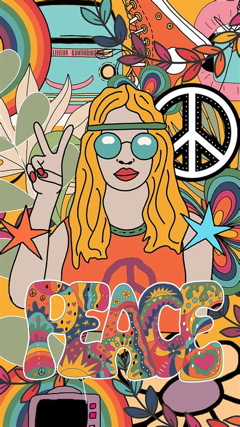 Hippie Art Wallpaper