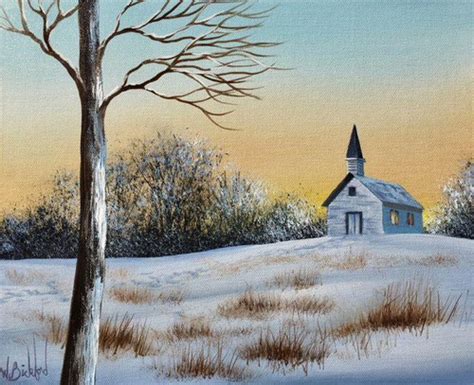 "Winter Church" Painting Packet | Wilson Bickford