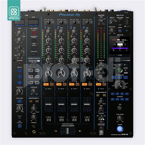 Doto Design Skin DJM-A9 COLORS DVS Blue - Profi-DJ.cz