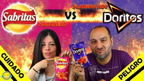 CHALLENGE EXTREMO MEGA ULTRA PICANTE!!! Sabritas Habanero vs Doritos ...