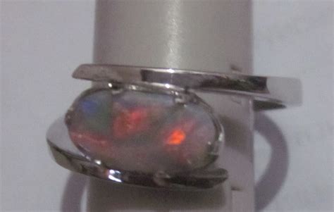 Silver opal rings Australian opal rings,black opal rings,handmade jewelry.