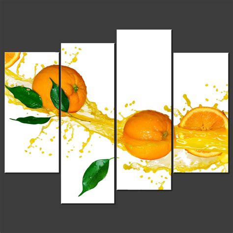 SPLASH ORANGE CANVAS WALL ART PICTURES PRINTS LARGER SIZES AVAILABLE - Canvas Print Art