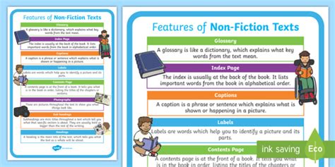 KS1 Non-Fiction Features Display Poster (teacher made)