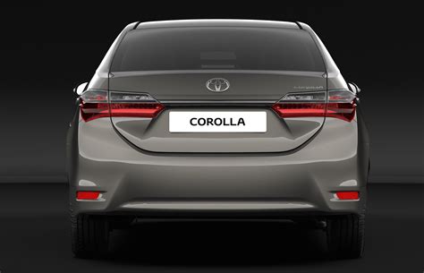 India-bound 2017 Toyota Corolla Altis (facelift) rear unveiled