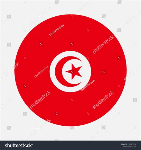 Tunisia Flag Vector Image Icon Stock Vector (Royalty Free) 1120472030 ...