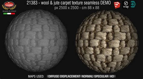 wool & jute carpet texture-seamless 21383