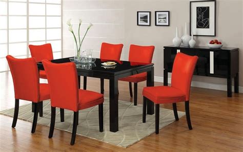 20 Inspirations Red Gloss Dining Tables