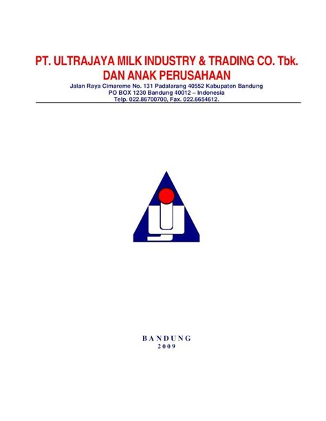 (PDF) laporan keuangan ultrajaya - DOKUMEN.TIPS