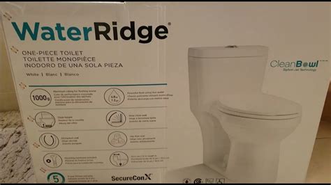 WaterRidge 1 Piece Toilet review - YouTube