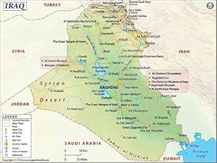 Map Iraq Mountains - Share Map