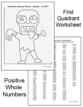 Halloween Math Coordinate Graphing Ordered Pairs - Halloween Activities