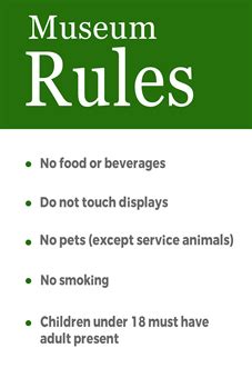 Museum Rules Acrylic Sign - Signazon