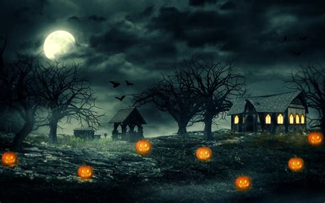 Haunting Halloween Night 4K Ultra HD Wallpaper