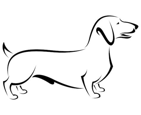 Dachshund Outline | Etsy