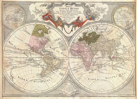 File:1775 Lotter Map of the World on a Hemisphere Projection - Geographicus - TotiusMundi-lotter ...