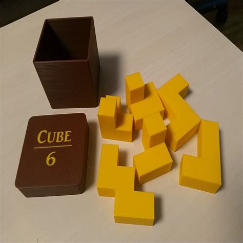 Puzzle Cube with Box by raphi | Download free STL model | Printables.com